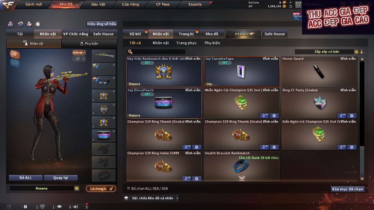 shop acc cf uy tin gia re